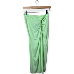VIX Karen Midi Skirt Sarong Cover Up Lime